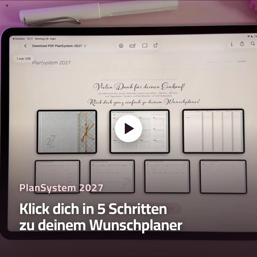 PlanSystem 2027 auswählen und verwenden
